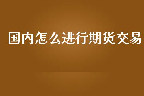 国内怎么进行期货交易_https://wap.hpmsj.cn_外汇汇率_第1张