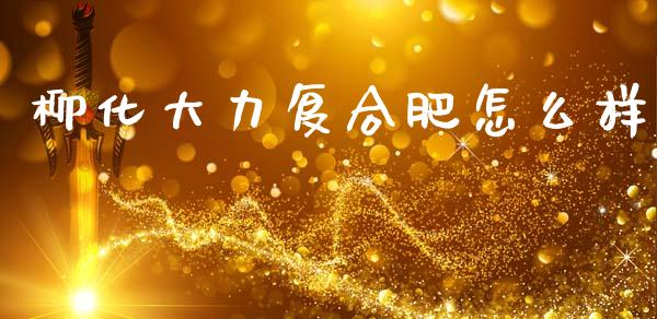 柳化大力复合肥怎么样_https://wap.hpmsj.cn_债券投资_第1张