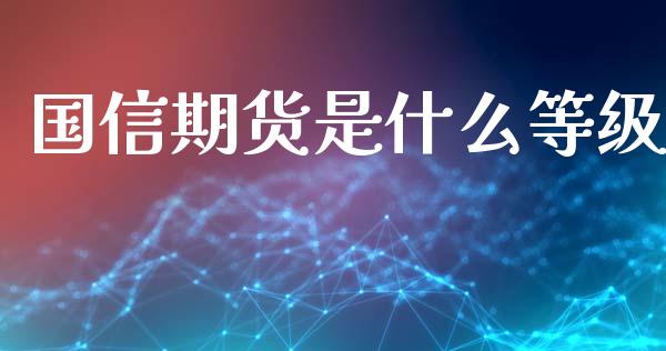国信期货是什么等级_https://wap.hpmsj.cn_期货交易_第1张