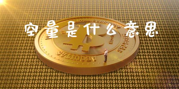 空量是什么意思_https://wap.hpmsj.cn_债券投资_第1张