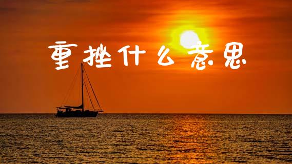 重挫什么意思_https://wap.hpmsj.cn_外汇汇率_第1张