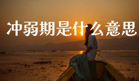 冲弱期是什么意思_https://wap.hpmsj.cn_债券投资_第1张