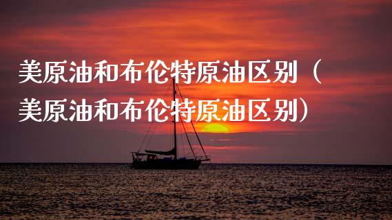 美原油和布伦特原油区别（美原油和布伦特原油区别）_https://wap.hpmsj.cn_基金分析_第1张