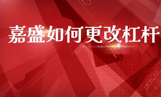 嘉盛如何更改杠杆_https://wap.hpmsj.cn_债券投资_第1张