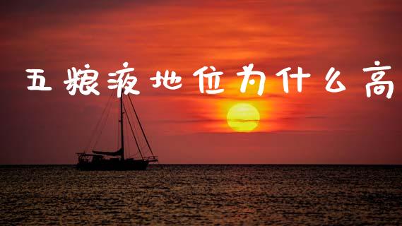 五粮液地位为什么高_https://wap.hpmsj.cn_外汇汇率_第1张