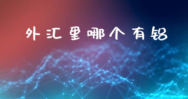 外汇里哪个有铝_https://wap.hpmsj.cn_基金分析_第1张