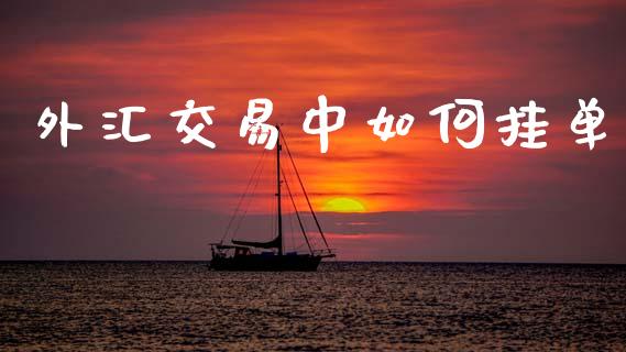 外汇交易中如何挂单_https://wap.hpmsj.cn_金融机构_第1张