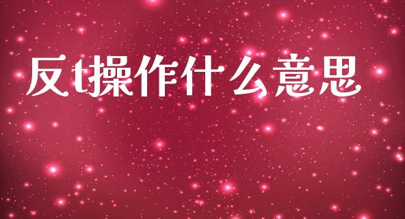 反t操作什么意思_https://wap.hpmsj.cn_财经时评_第1张