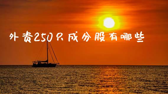外资250只成分股有哪些_https://wap.hpmsj.cn_基金分析_第1张