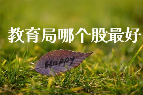 教育局哪个股最好_https://wap.hpmsj.cn_基金分析_第1张