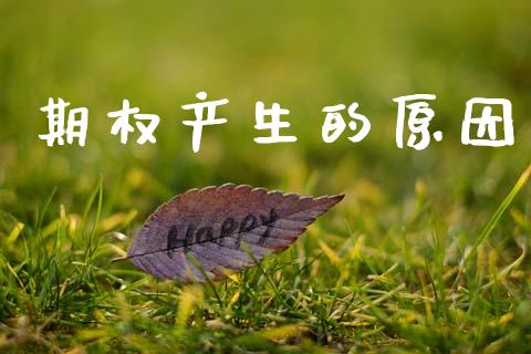 期权产生的原因_https://wap.hpmsj.cn_财经时评_第1张