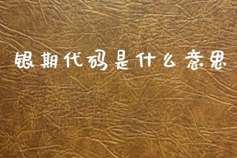 银期代码是什么意思_https://wap.hpmsj.cn_基金分析_第1张