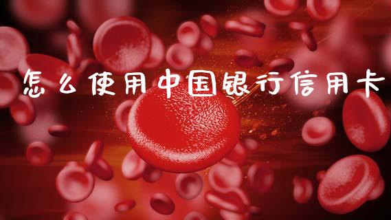 怎么使用中国银行信用卡_https://wap.hpmsj.cn_期货交易_第1张
