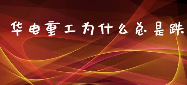 华电重工为什么总是跌_https://wap.hpmsj.cn_基金分析_第1张