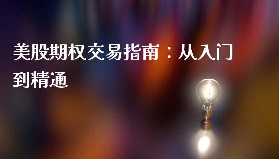 美股期权交易指南：从入门到精通_https://wap.hpmsj.cn_期货交易_第1张