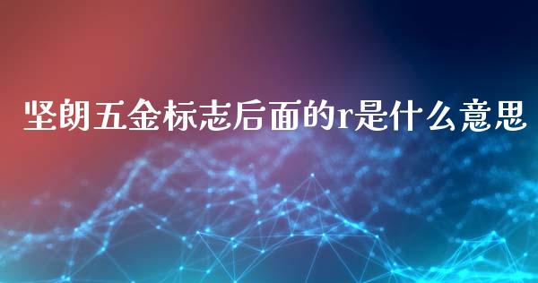 坚朗五金标志后面的r是什么意思_https://wap.hpmsj.cn_财经时评_第1张