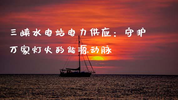三峡水电站电力供应：守护万家灯火的能源动脉_https://wap.hpmsj.cn_财经时评_第1张