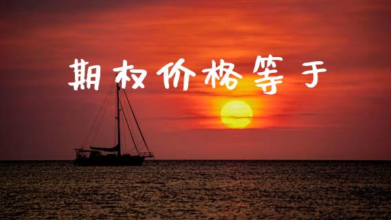期权价格等于_https://wap.hpmsj.cn_期货交易_第1张