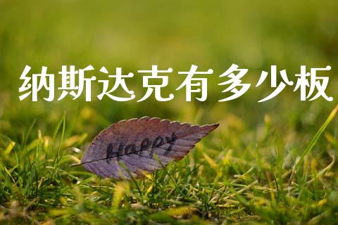 纳斯达克有多少板_https://wap.hpmsj.cn_金融机构_第1张