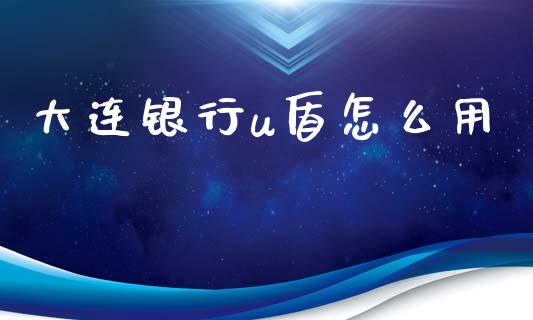 大连银行u盾怎么用_https://wap.hpmsj.cn_外汇汇率_第1张