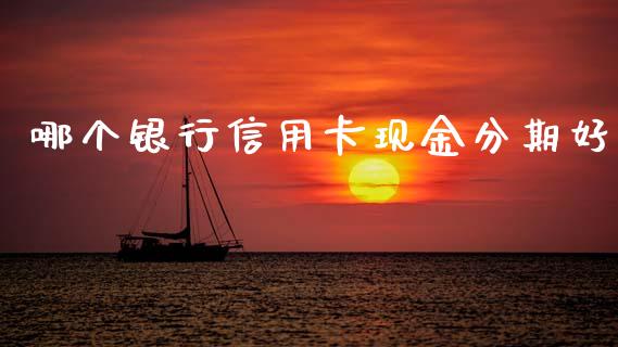 哪个银行信用卡现金分期好_https://wap.hpmsj.cn_基金分析_第1张