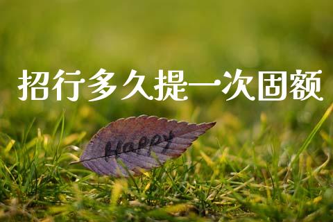 招行多久提一次固额_https://wap.hpmsj.cn_金融机构_第1张