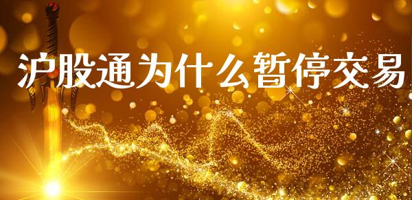 沪股通为什么暂停交易_https://wap.hpmsj.cn_外汇汇率_第1张