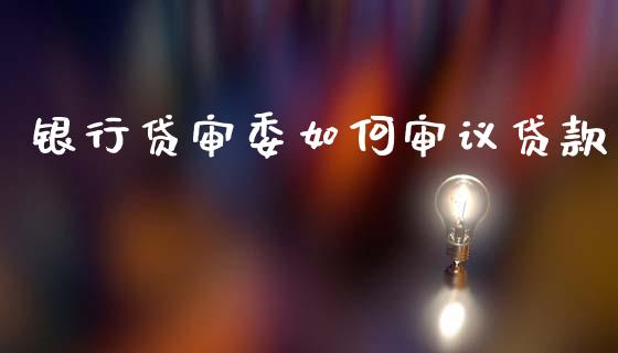 银行贷审委如何审议贷款_https://wap.hpmsj.cn_金融机构_第1张