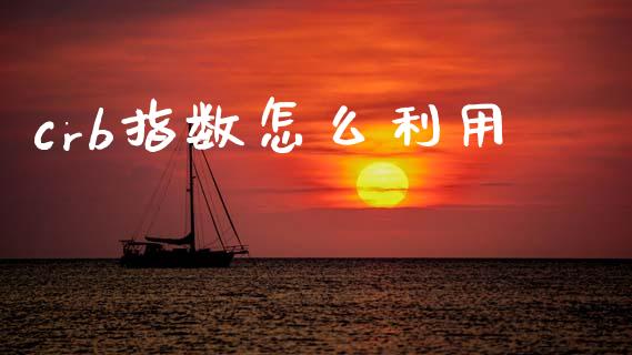 crb指数怎么利用_https://wap.hpmsj.cn_外汇汇率_第1张