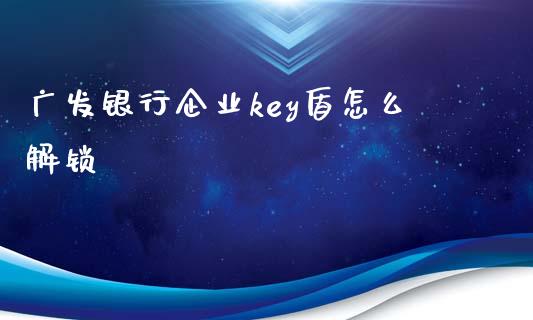 广发银行企业key盾怎么解锁_https://wap.hpmsj.cn_金融机构_第1张