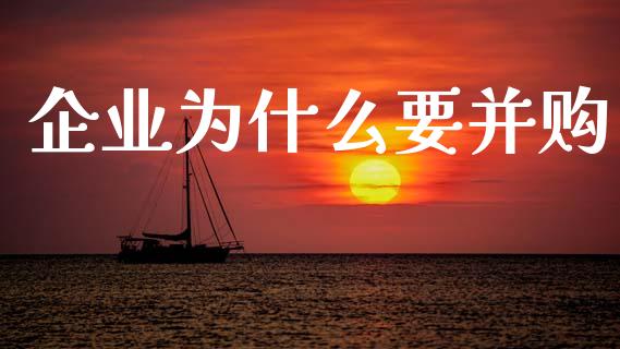企业为什么要并购_https://wap.hpmsj.cn_基金分析_第1张