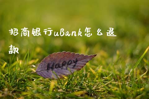 招商银行uBank怎么退款_https://wap.hpmsj.cn_基金分析_第1张