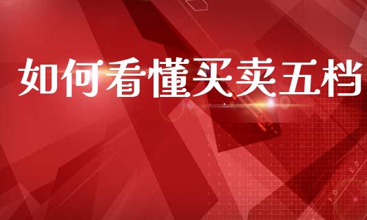 如何看懂买卖五档_https://wap.hpmsj.cn_外汇汇率_第1张