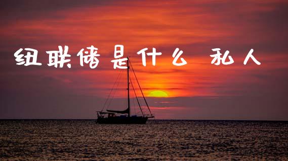 纽联储是什么 私人_https://wap.hpmsj.cn_债券投资_第1张