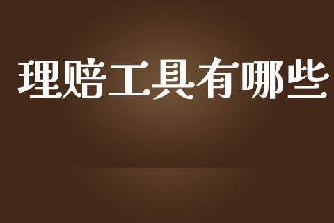 理赔工具有哪些_https://wap.hpmsj.cn_财经时评_第1张