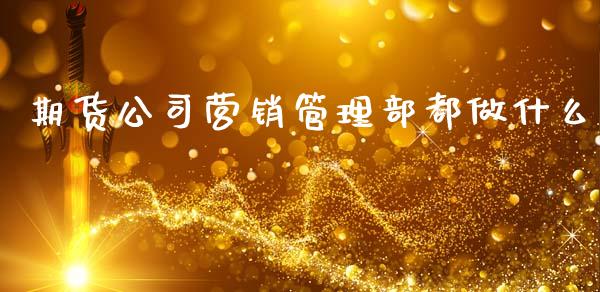期货公司营销管理部都做什么_https://wap.hpmsj.cn_外汇汇率_第1张
