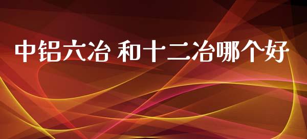 中铝六冶 和十二冶哪个好_https://wap.hpmsj.cn_期货交易_第1张