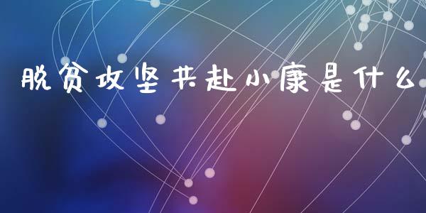 脱贫攻坚共赴小康是什么_https://wap.hpmsj.cn_基金分析_第1张