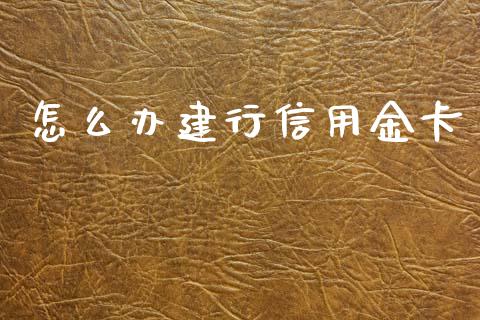 怎么办建行信用金卡_https://wap.hpmsj.cn_期货交易_第1张