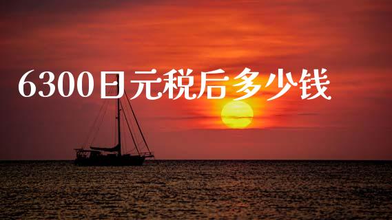 6300日元税后多少钱_https://wap.hpmsj.cn_财经时评_第1张