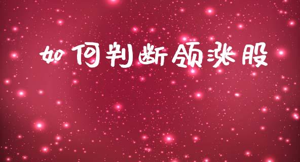 如何判断领涨股_https://wap.hpmsj.cn_基金分析_第1张