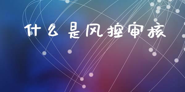 什么是风控审核_https://wap.hpmsj.cn_期货交易_第1张
