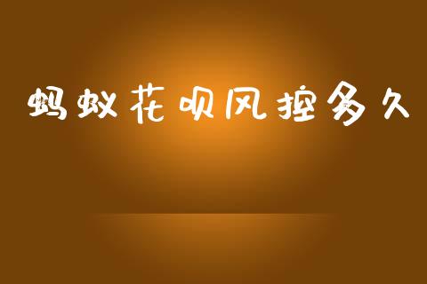 蚂蚁花呗风控多久_https://wap.hpmsj.cn_财经时评_第1张