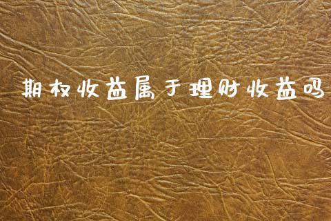 期权收益属于理财收益吗_https://wap.hpmsj.cn_外汇汇率_第1张