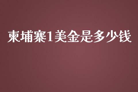 柬埔寨1美金是多少钱_https://wap.hpmsj.cn_基金分析_第1张