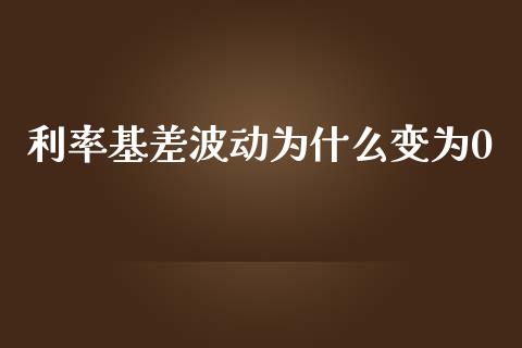 利率基差波动为什么变为0_https://wap.hpmsj.cn_债券投资_第1张