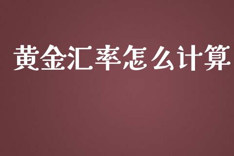 黄金汇率怎么计算_https://wap.hpmsj.cn_财经时评_第1张