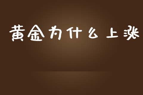黄金为什么上涨_https://wap.hpmsj.cn_金融机构_第1张