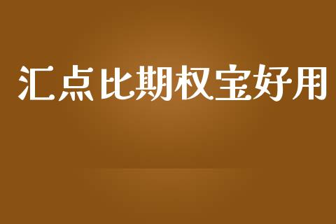 汇点比期权宝好用_https://wap.hpmsj.cn_债券投资_第1张