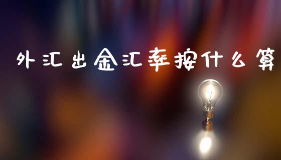 外汇出金汇率按什么算_https://wap.hpmsj.cn_期货交易_第1张